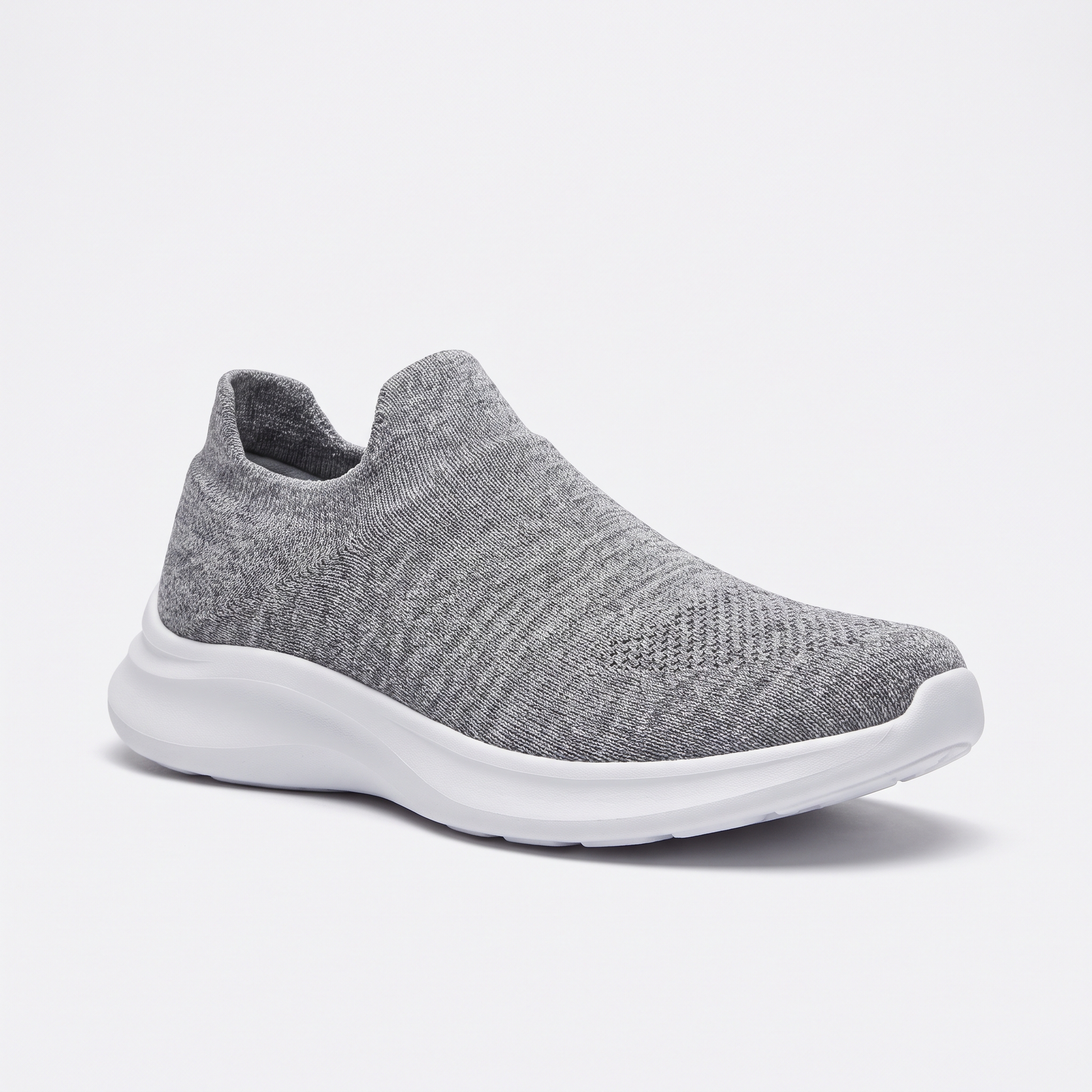 Routine The Runner heather grey knit sneaker