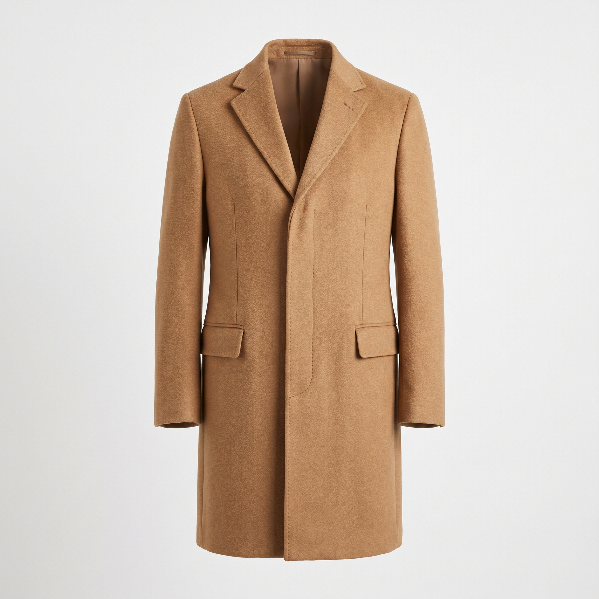 Routine The Overcoat camel wool