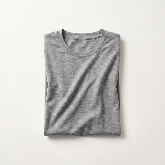 Routine The Merino Tee heather grey